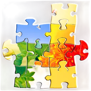 Floral Jigsaw Puzzle PNG 72