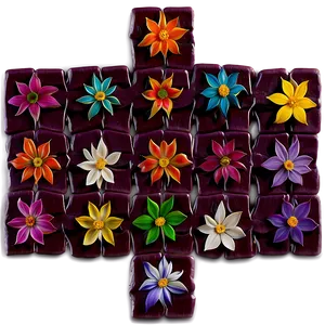 Floral Jigsaw Puzzle PNG Cri