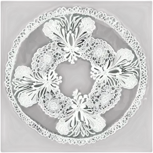 Floral Lace Doily PNG 77