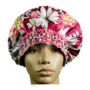 Floral Lace Shower Cap PNG Oyo