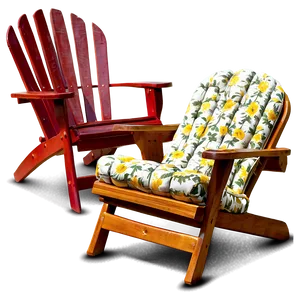 Floral Lawn Chair PNG Etu