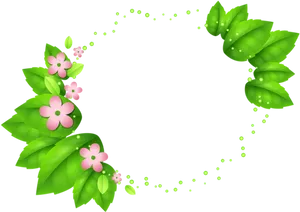 Floral_ Leaf_ Border_ Design.png PNG image