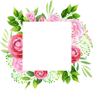 Floral Leaf Frame Design.png PNG image