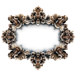 Floral Mirror Frame Png 84 PNG image