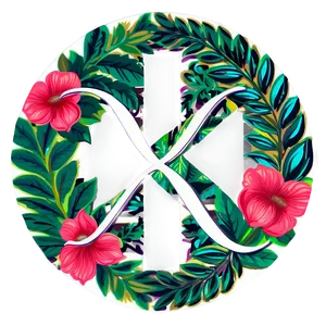 Floral Monograms Stickers Png Chq PNG image