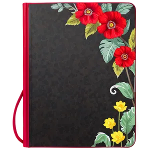 Floral Notebook Cover Png Pqg1 PNG image