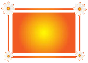 Floral Orange Banner Background