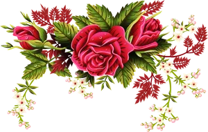 Floral Ornament Vector Design PNG image
