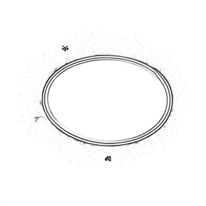 Floral Oval Frame PNG 05252024