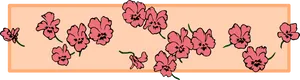 Floral Page Divider PNG image