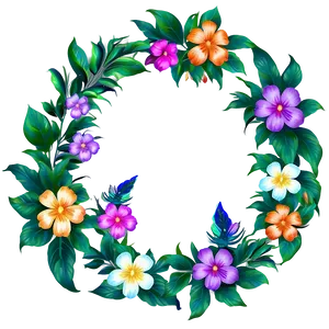 Floral Paradise Frame Png Lxu PNG image