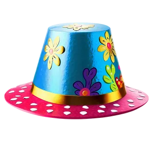 Floral Party Hat Png Yri27 PNG image