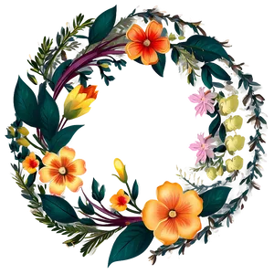 Floral Pattern Border PNG Vhh5 PNG
