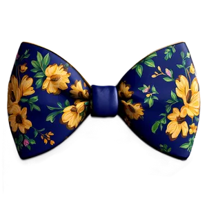 Floral Pattern Bow Tie PNG Wwp PNG
