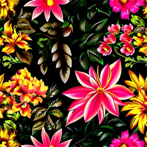 Floral Pattern Design PNG Qta PNG