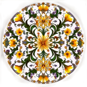 Floral Pattern Drawing PNG Njc