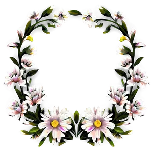 Floral Pattern Frame PNG 98