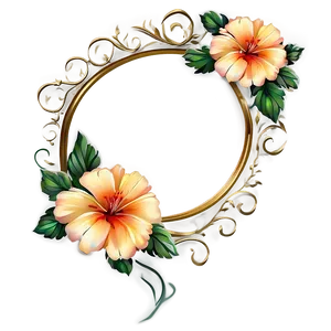 Floral Pattern Frame Png Wjo91 PNG image