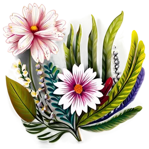 Floral Pattern Illustration Png Pio PNG image