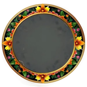 Floral Pattern Tray Png 06212024 PNG image