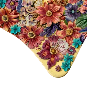 Floral Patterned Palette PNG Mhl4 PNG