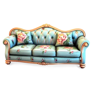 Floral Patterned Sofa Png Jdj PNG image