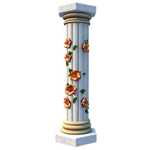 Floral Pillar Png Jxj40 PNG image