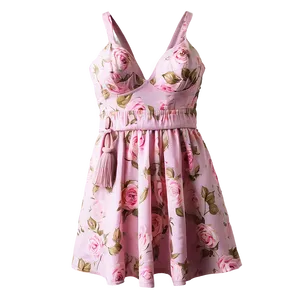 Floral Pink Dress Png 80 PNG image