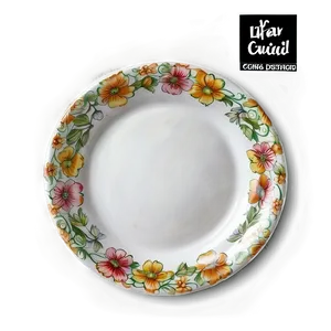 Floral Plates Design Png 38 PNG image