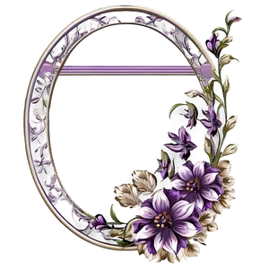 Floral Purple Frame Border Png 19 PNG image