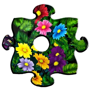 Floral Puzzle Pieces PNG 88 PNG