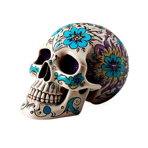 Floral Skull Decoration Png C PNG image