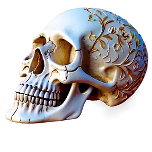 Floral Skull Decoration Png D PNG image