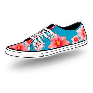 Floral Sneakers Png 05242024 PNG image