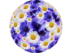 Floral_ Sphere_ Artwork PNG image