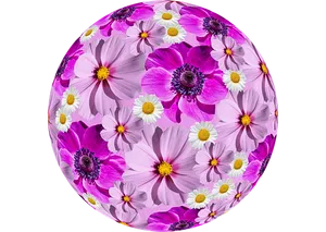 Floral_ Sphere_ Artwork PNG image