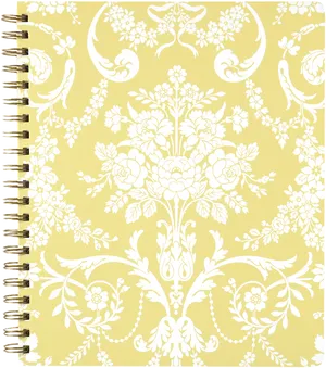 Floral Spiral Pattern Notebook PNG image