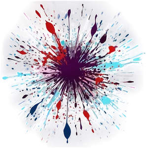 Floral Splatter Design Png 81 PNG image