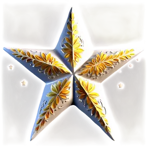 Floral Star Pattern PNG 12