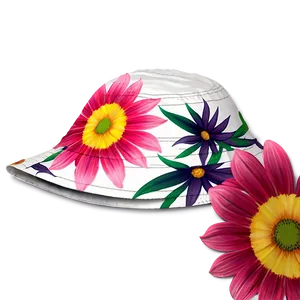 Floral Sun Hat PNG 05062024