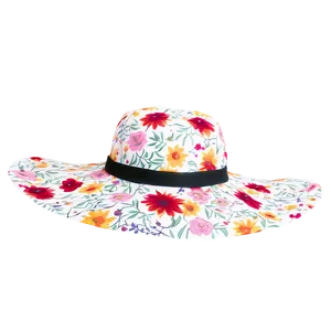 Floral Sun Hat PNG Icy