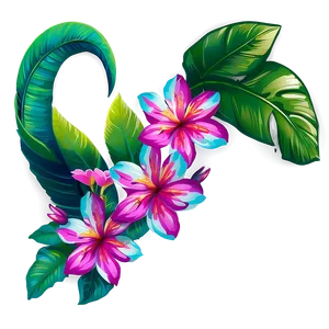 "floral Symphony: Exotic Flower PNG" C