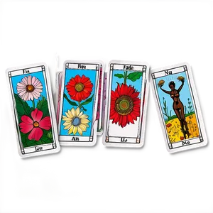 Floral Tarot Cards Png Bgy22 PNG image