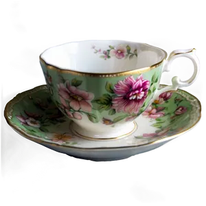 Floral Tea Cup PNG Ltq PNG
