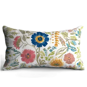 Floral Throw Pillow Design Png 06282024 PNG image