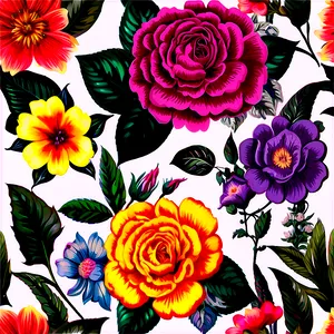 Floral Vintage Print PNG 53 PNG