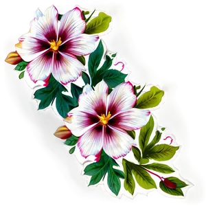 Floral Vintage Print PNG Otg PNG