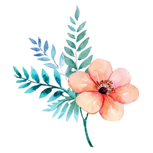 Floral Watercolor Design PNG 05252024 PNG