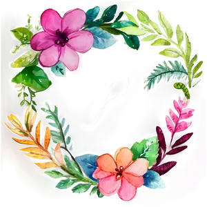 Floral Watercolor PNG Ota