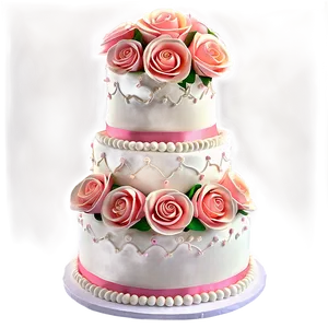 Floral Wedding Cake PNG Flw81 PNG